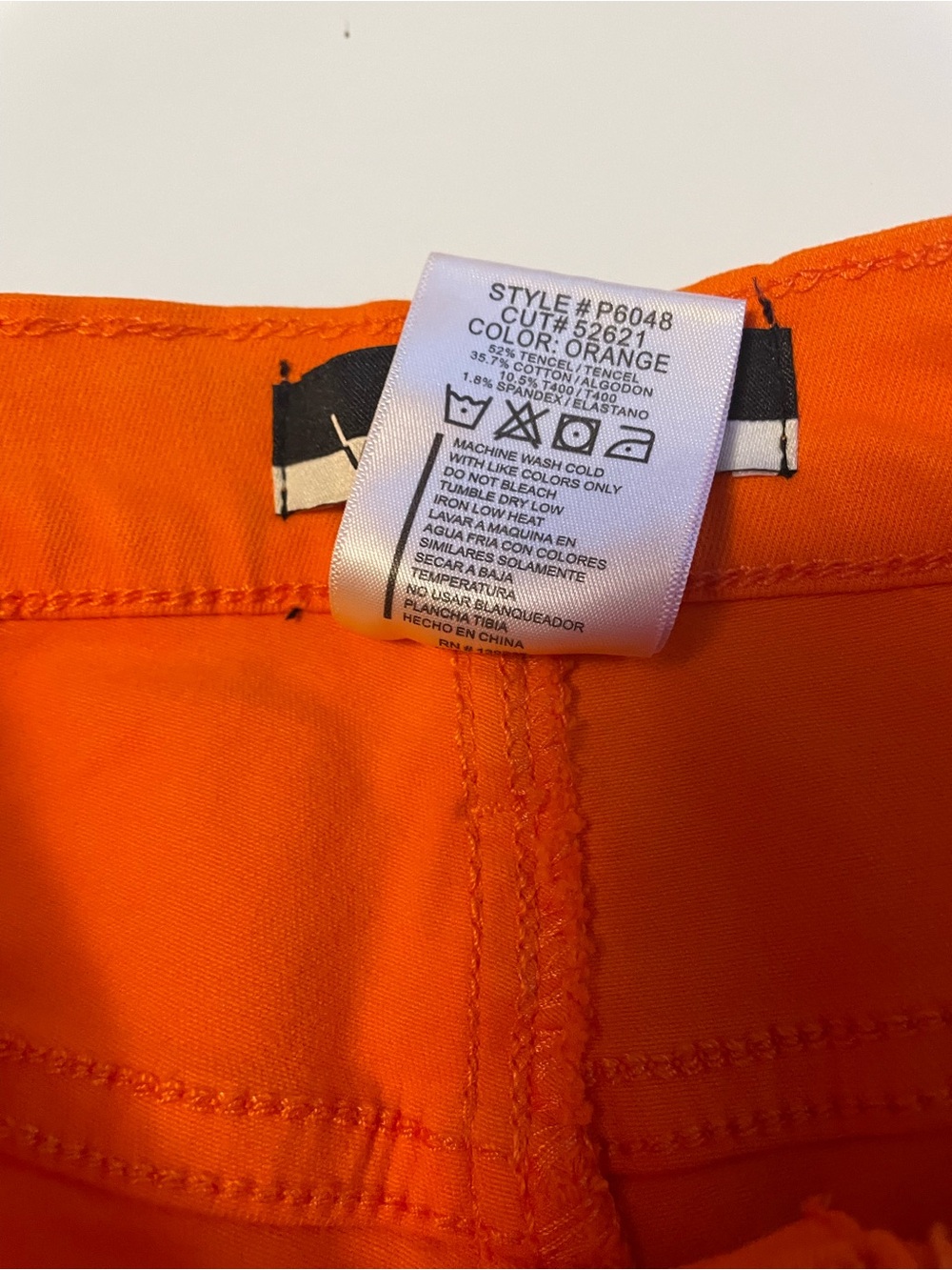 Vibrant MIU Bootcut Orange Soft Jeans with Tag - Picture 7 of 10